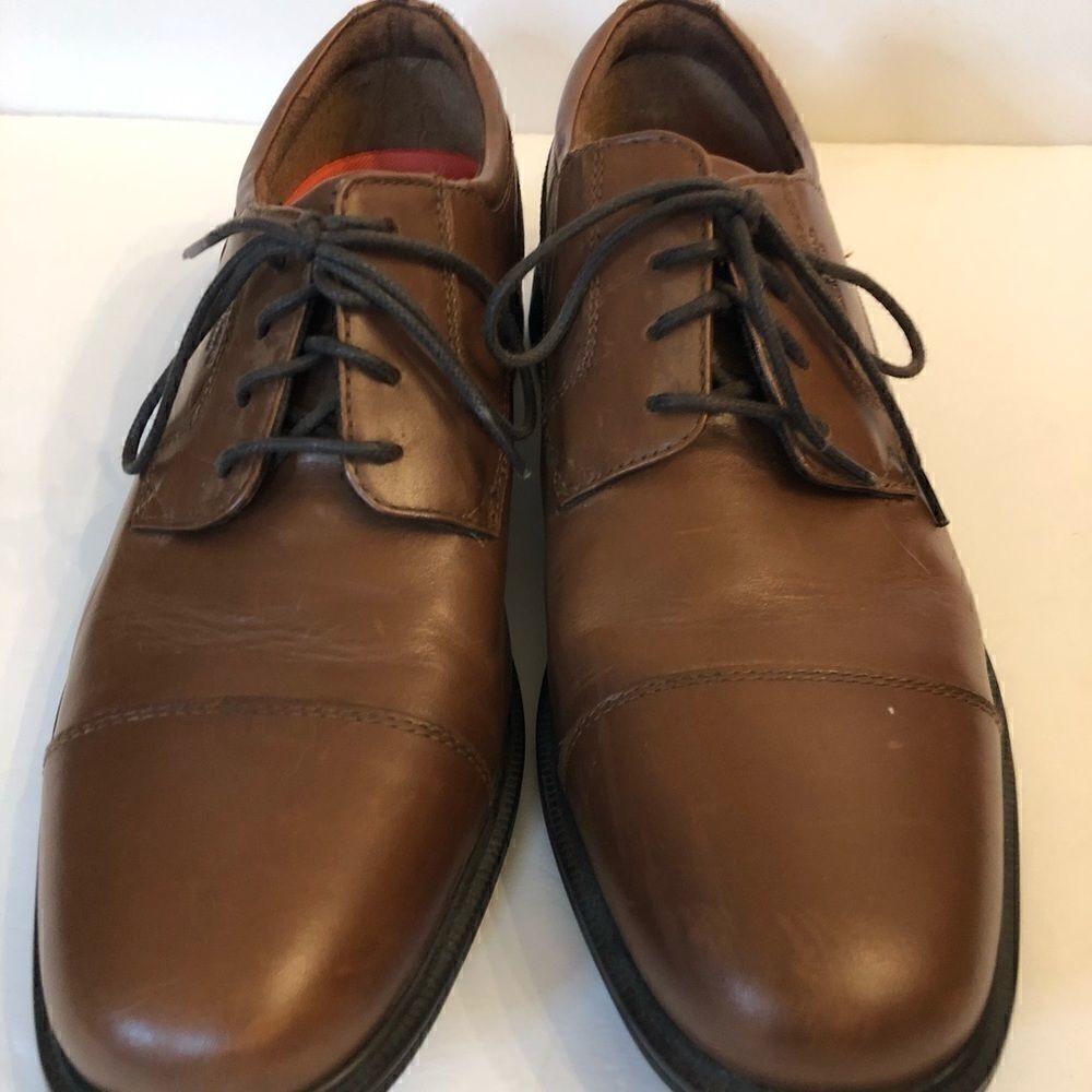Rockport Essential Detail II cap toe shoe Brown 8